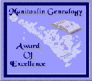 Manitoulin Genealogy Award